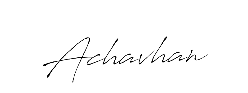 Create a beautiful signature design for name Achavhan. With this signature (Antro_Vectra) fonts, you can make a handwritten signature for free. Achavhan signature style 6 images and pictures png