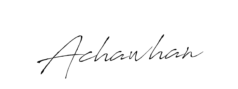 How to make Achawhan name signature. Use Antro_Vectra style for creating short signs online. This is the latest handwritten sign. Achawhan signature style 6 images and pictures png
