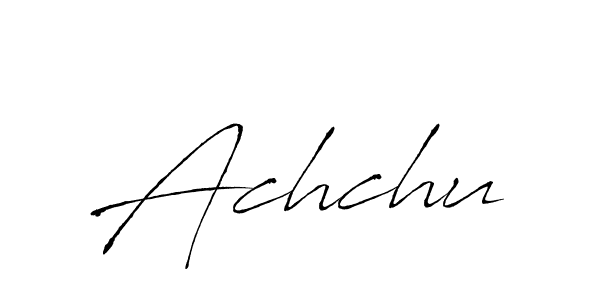 Antro_Vectra is a professional signature style that is perfect for those who want to add a touch of class to their signature. It is also a great choice for those who want to make their signature more unique. Get Achchu name to fancy signature for free. Achchu signature style 6 images and pictures png