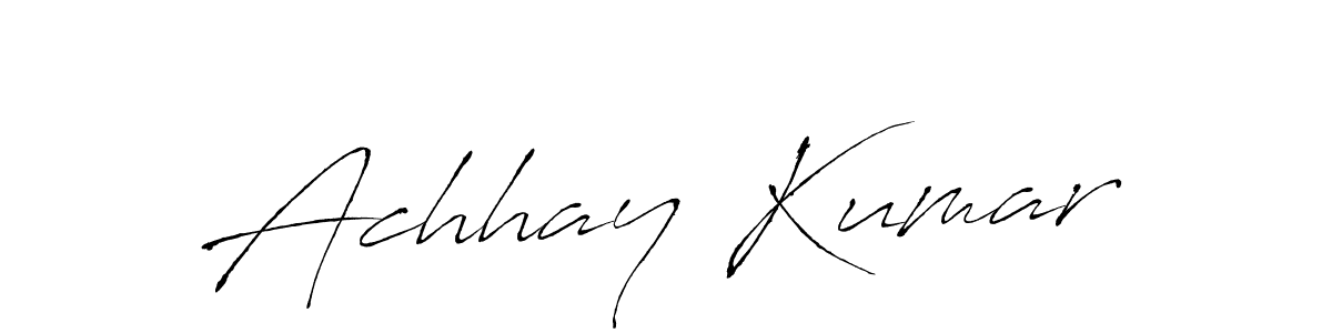 Use a signature maker to create a handwritten signature online. With this signature software, you can design (Antro_Vectra) your own signature for name Achhay Kumar. Achhay Kumar signature style 6 images and pictures png