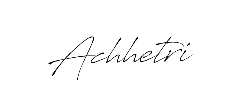 How to make Achhetri signature? Antro_Vectra is a professional autograph style. Create handwritten signature for Achhetri name. Achhetri signature style 6 images and pictures png