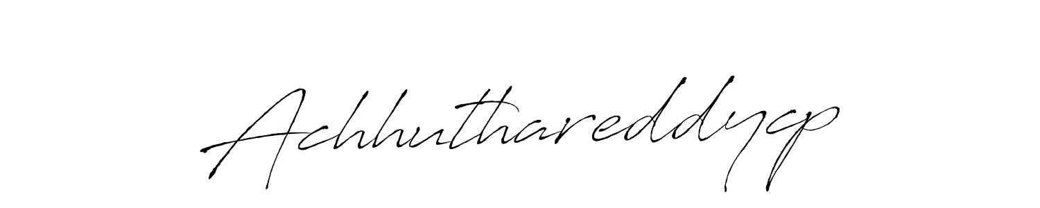 Create a beautiful signature design for name Achhuthareddycp. With this signature (Antro_Vectra) fonts, you can make a handwritten signature for free. Achhuthareddycp signature style 6 images and pictures png