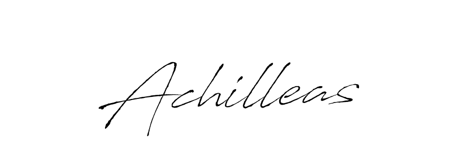 Design your own signature with our free online signature maker. With this signature software, you can create a handwritten (Antro_Vectra) signature for name Achilleas. Achilleas signature style 6 images and pictures png