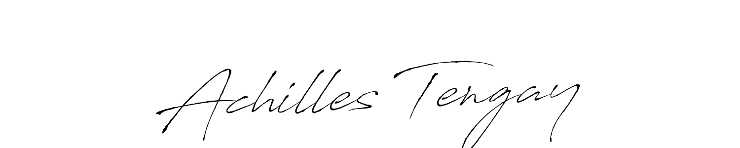 Use a signature maker to create a handwritten signature online. With this signature software, you can design (Antro_Vectra) your own signature for name Achilles Tengay. Achilles Tengay signature style 6 images and pictures png