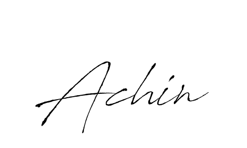 Make a beautiful signature design for name Achin. With this signature (Antro_Vectra) style, you can create a handwritten signature for free. Achin signature style 6 images and pictures png