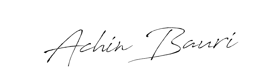 Achin Bauri stylish signature style. Best Handwritten Sign (Antro_Vectra) for my name. Handwritten Signature Collection Ideas for my name Achin Bauri. Achin Bauri signature style 6 images and pictures png