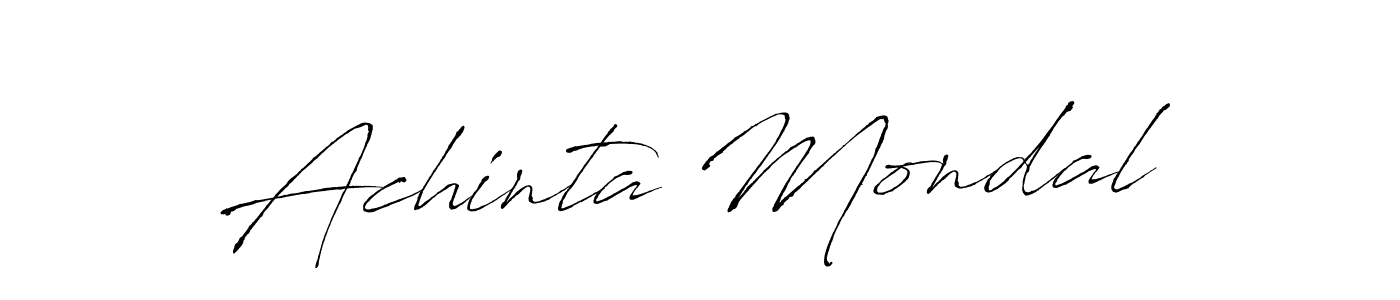 Also we have Achinta Mondal name is the best signature style. Create professional handwritten signature collection using Antro_Vectra autograph style. Achinta Mondal signature style 6 images and pictures png