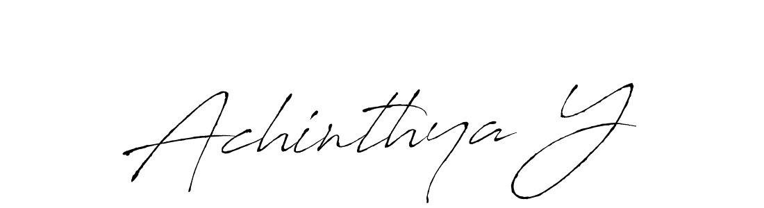 It looks lik you need a new signature style for name Achinthya Y. Design unique handwritten (Antro_Vectra) signature with our free signature maker in just a few clicks. Achinthya Y signature style 6 images and pictures png