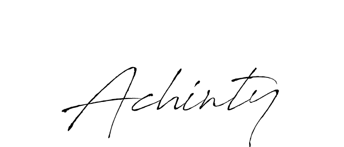 You should practise on your own different ways (Antro_Vectra) to write your name (Achinty) in signature. don't let someone else do it for you. Achinty signature style 6 images and pictures png