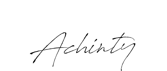 Create a beautiful signature design for name Achinty. With this signature (Antro_Vectra) fonts, you can make a handwritten signature for free. Achinty signature style 6 images and pictures png