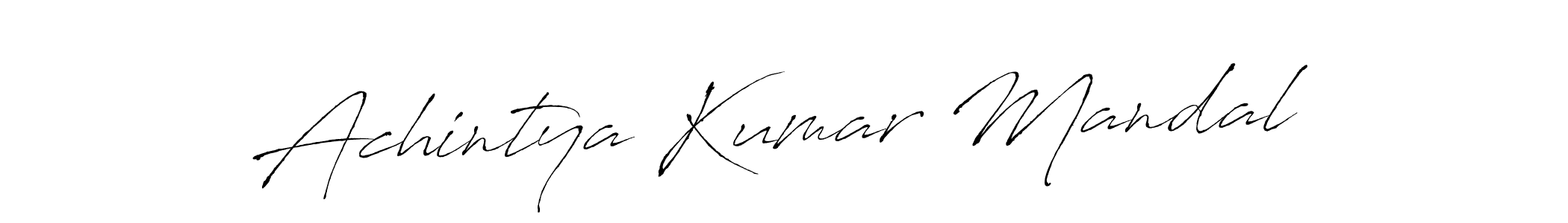 The best way (Antro_Vectra) to make a short signature is to pick only two or three words in your name. The name Achintya Kumar Mandal include a total of six letters. For converting this name. Achintya Kumar Mandal signature style 6 images and pictures png