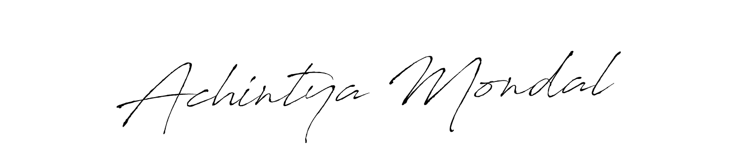 Create a beautiful signature design for name Achintya Mondal. With this signature (Antro_Vectra) fonts, you can make a handwritten signature for free. Achintya Mondal signature style 6 images and pictures png