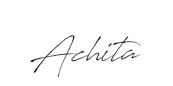 You should practise on your own different ways (Antro_Vectra) to write your name (Achita) in signature. don't let someone else do it for you. Achita signature style 6 images and pictures png