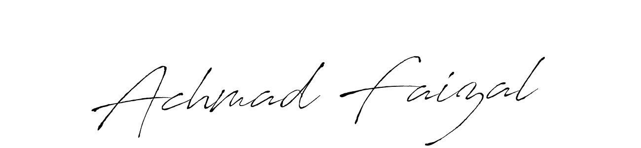 Design your own signature with our free online signature maker. With this signature software, you can create a handwritten (Antro_Vectra) signature for name Achmad Faizal. Achmad Faizal signature style 6 images and pictures png