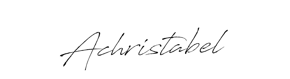 Make a beautiful signature design for name Achristabel. With this signature (Antro_Vectra) style, you can create a handwritten signature for free. Achristabel signature style 6 images and pictures png