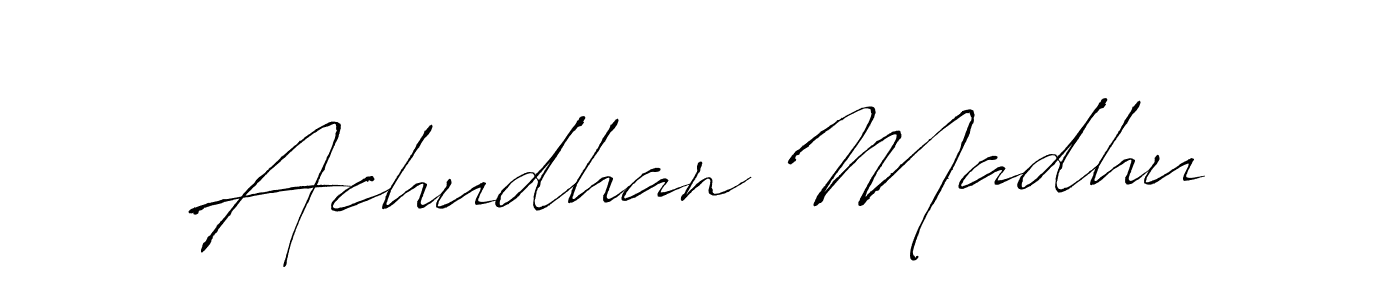 You can use this online signature creator to create a handwritten signature for the name Achudhan Madhu. This is the best online autograph maker. Achudhan Madhu signature style 6 images and pictures png