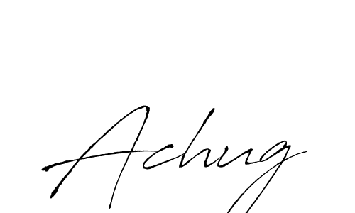 How to make Achug name signature. Use Antro_Vectra style for creating short signs online. This is the latest handwritten sign. Achug signature style 6 images and pictures png