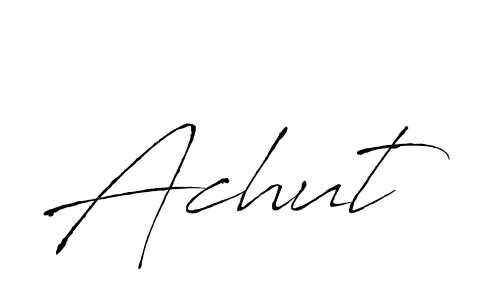 Achut stylish signature style. Best Handwritten Sign (Antro_Vectra) for my name. Handwritten Signature Collection Ideas for my name Achut. Achut signature style 6 images and pictures png