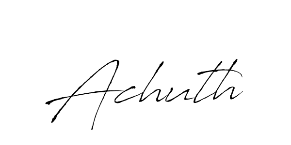 How to Draw Achuth signature style? Antro_Vectra is a latest design signature styles for name Achuth. Achuth signature style 6 images and pictures png