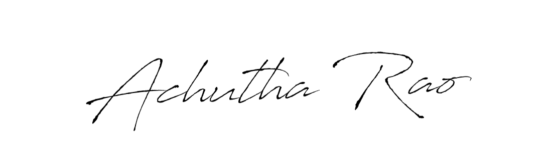 Create a beautiful signature design for name Achutha Rao. With this signature (Antro_Vectra) fonts, you can make a handwritten signature for free. Achutha Rao signature style 6 images and pictures png