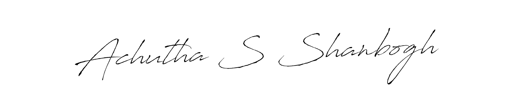 Make a beautiful signature design for name Achutha S Shanbogh. With this signature (Antro_Vectra) style, you can create a handwritten signature for free. Achutha S Shanbogh signature style 6 images and pictures png