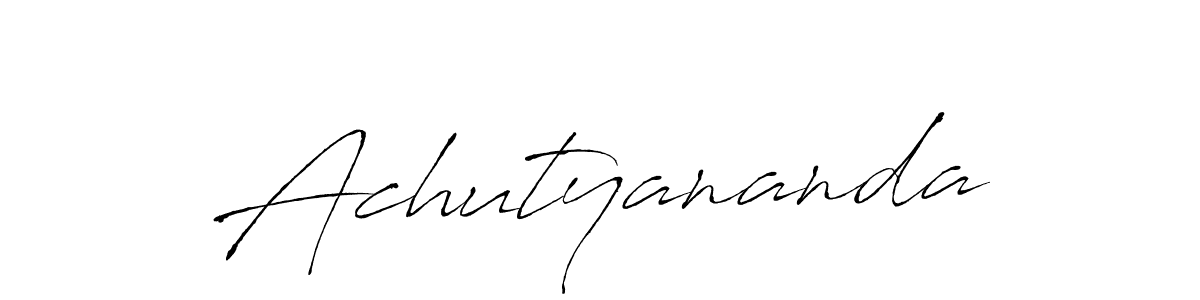 Also we have Achutyananda name is the best signature style. Create professional handwritten signature collection using Antro_Vectra autograph style. Achutyananda signature style 6 images and pictures png
