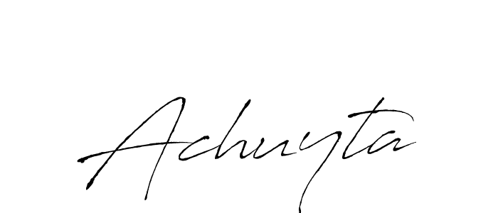if you are searching for the best signature style for your name Achuyta. so please give up your signature search. here we have designed multiple signature styles  using Antro_Vectra. Achuyta signature style 6 images and pictures png