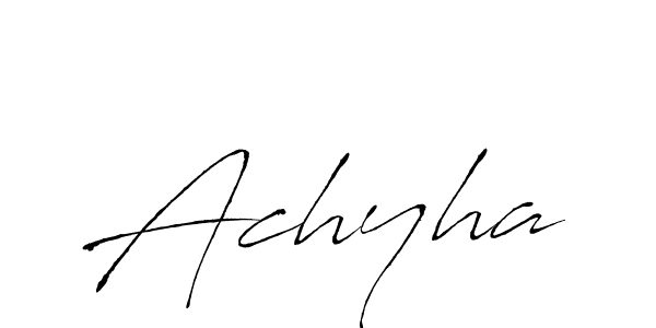 How to make Achyha signature? Antro_Vectra is a professional autograph style. Create handwritten signature for Achyha name. Achyha signature style 6 images and pictures png