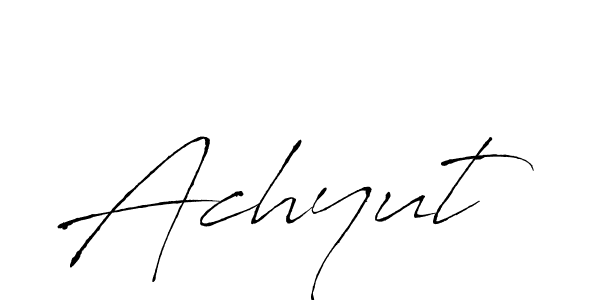 How to make Achyut signature? Antro_Vectra is a professional autograph style. Create handwritten signature for Achyut name. Achyut signature style 6 images and pictures png