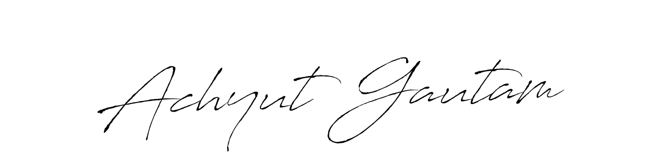 Antro_Vectra is a professional signature style that is perfect for those who want to add a touch of class to their signature. It is also a great choice for those who want to make their signature more unique. Get Achyut Gautam name to fancy signature for free. Achyut Gautam signature style 6 images and pictures png