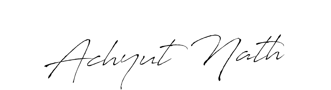 Design your own signature with our free online signature maker. With this signature software, you can create a handwritten (Antro_Vectra) signature for name Achyut Nath. Achyut Nath signature style 6 images and pictures png