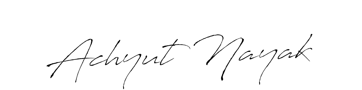 The best way (Antro_Vectra) to make a short signature is to pick only two or three words in your name. The name Achyut Nayak include a total of six letters. For converting this name. Achyut Nayak signature style 6 images and pictures png