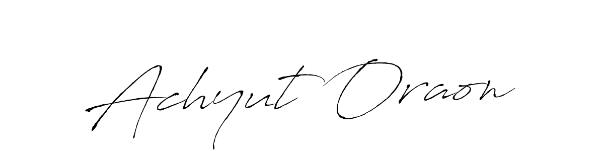 This is the best signature style for the Achyut Oraon name. Also you like these signature font (Antro_Vectra). Mix name signature. Achyut Oraon signature style 6 images and pictures png
