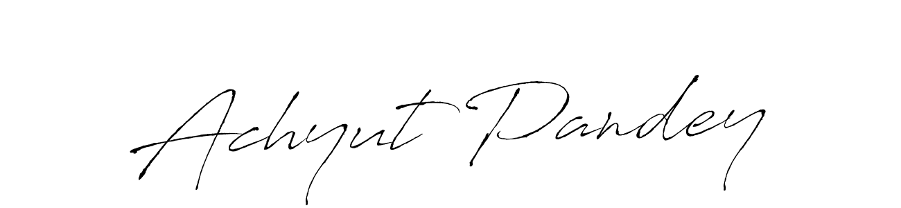 Make a beautiful signature design for name Achyut Pandey. With this signature (Antro_Vectra) style, you can create a handwritten signature for free. Achyut Pandey signature style 6 images and pictures png