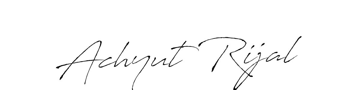 Make a short Achyut Rijal signature style. Manage your documents anywhere anytime using Antro_Vectra. Create and add eSignatures, submit forms, share and send files easily. Achyut Rijal signature style 6 images and pictures png