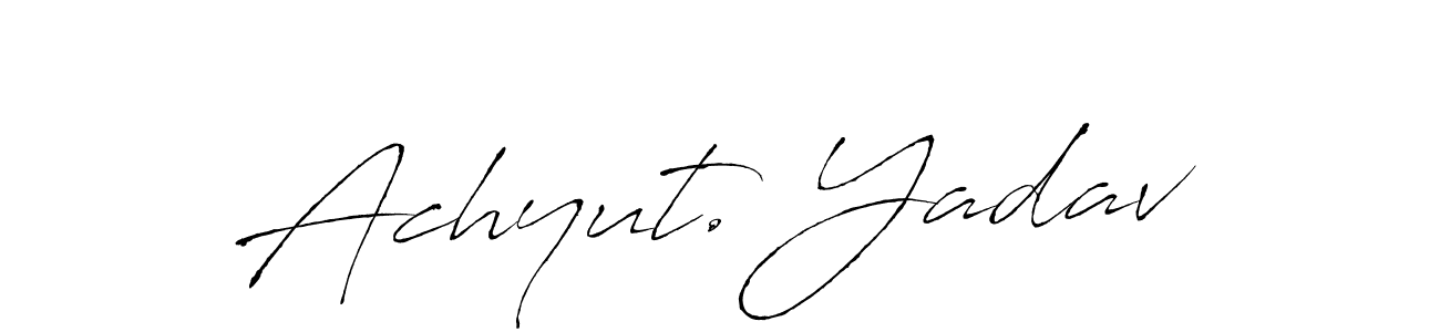 Design your own signature with our free online signature maker. With this signature software, you can create a handwritten (Antro_Vectra) signature for name Achyut. Yadav. Achyut. Yadav signature style 6 images and pictures png