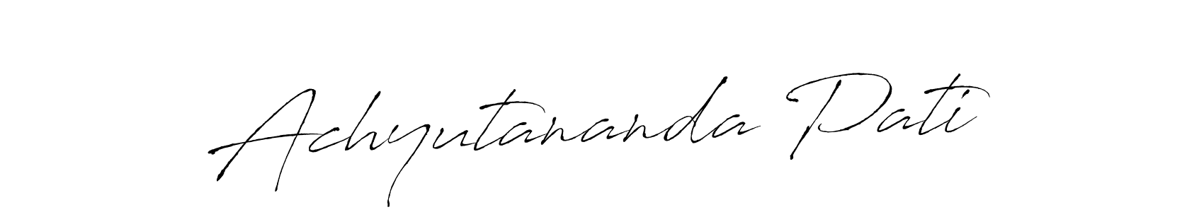 Design your own signature with our free online signature maker. With this signature software, you can create a handwritten (Antro_Vectra) signature for name Achyutananda Pati. Achyutananda Pati signature style 6 images and pictures png