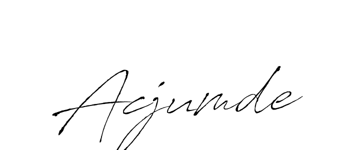 Antro_Vectra is a professional signature style that is perfect for those who want to add a touch of class to their signature. It is also a great choice for those who want to make their signature more unique. Get Acjumde name to fancy signature for free. Acjumde signature style 6 images and pictures png
