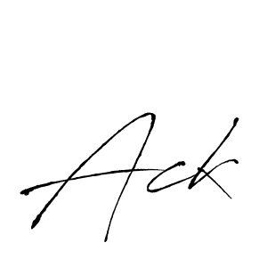 Antro_Vectra is a professional signature style that is perfect for those who want to add a touch of class to their signature. It is also a great choice for those who want to make their signature more unique. Get Ack name to fancy signature for free. Ack signature style 6 images and pictures png