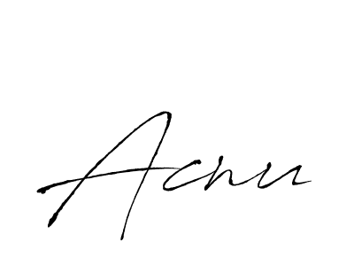 How to make Acnu name signature. Use Antro_Vectra style for creating short signs online. This is the latest handwritten sign. Acnu signature style 6 images and pictures png