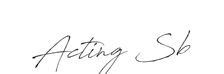 if you are searching for the best signature style for your name Acting Sb. so please give up your signature search. here we have designed multiple signature styles  using Antro_Vectra. Acting Sb signature style 6 images and pictures png