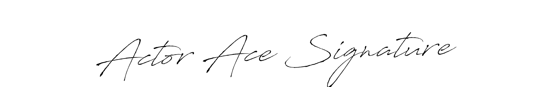 Also we have Actor Ace Signature name is the best signature style. Create professional handwritten signature collection using Antro_Vectra autograph style. Actor Ace Signature signature style 6 images and pictures png