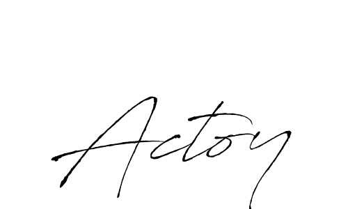 Actoy stylish signature style. Best Handwritten Sign (Antro_Vectra) for my name. Handwritten Signature Collection Ideas for my name Actoy. Actoy signature style 6 images and pictures png