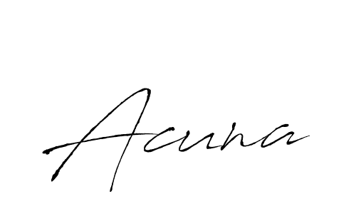 How to make Acuna name signature. Use Antro_Vectra style for creating short signs online. This is the latest handwritten sign. Acuna signature style 6 images and pictures png
