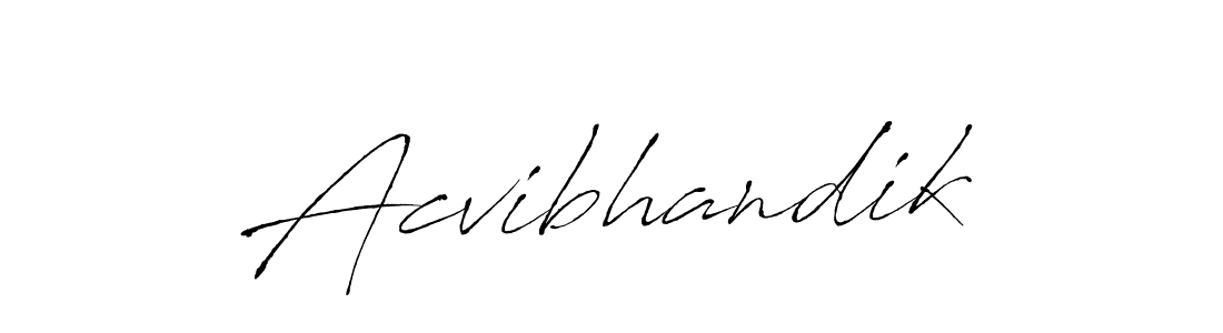 How to make Acvibhandik signature? Antro_Vectra is a professional autograph style. Create handwritten signature for Acvibhandik name. Acvibhandik signature style 6 images and pictures png