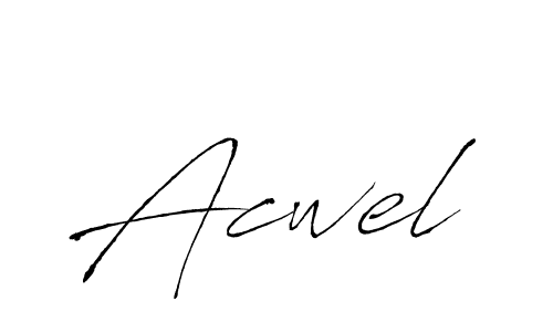 Make a beautiful signature design for name Acwel. With this signature (Antro_Vectra) style, you can create a handwritten signature for free. Acwel signature style 6 images and pictures png