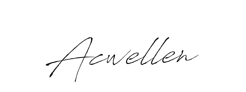 Create a beautiful signature design for name Acwellen. With this signature (Antro_Vectra) fonts, you can make a handwritten signature for free. Acwellen signature style 6 images and pictures png