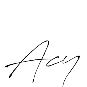 Also we have Acy name is the best signature style. Create professional handwritten signature collection using Antro_Vectra autograph style. Acy signature style 6 images and pictures png