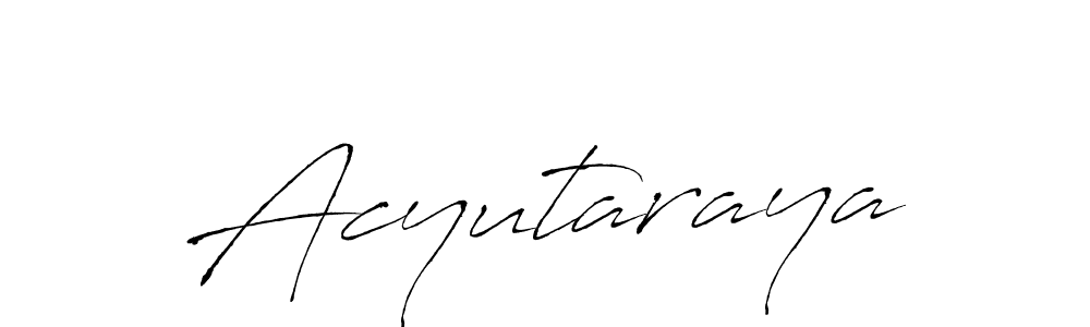 Once you've used our free online signature maker to create your best signature Antro_Vectra style, it's time to enjoy all of the benefits that Acyutaraya name signing documents. Acyutaraya signature style 6 images and pictures png