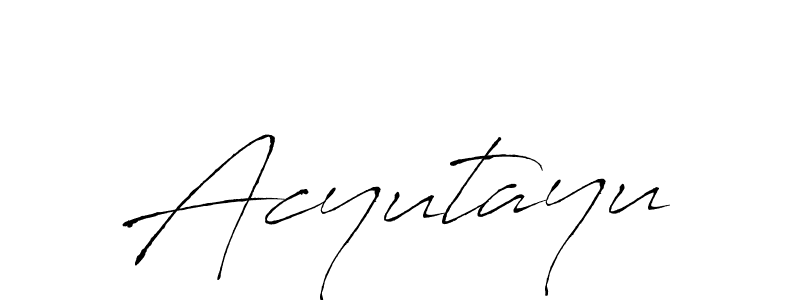 Once you've used our free online signature maker to create your best signature Antro_Vectra style, it's time to enjoy all of the benefits that Acyutayu name signing documents. Acyutayu signature style 6 images and pictures png